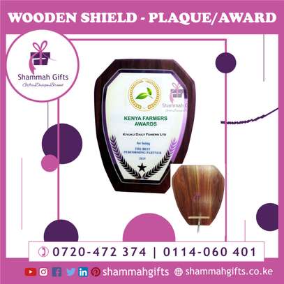 Wooden Plaque Trophy Award  - personalized image 1