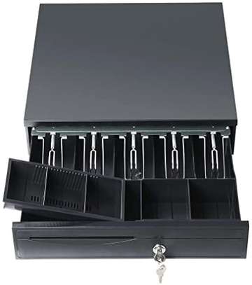Cash drawer with 4 slots of notes and 5 slots of coins. image 1
