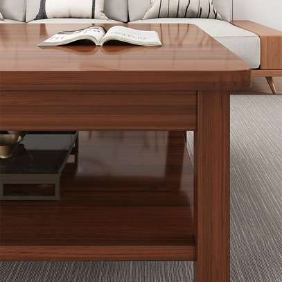 Office Table: Mahogany Rectangular Coffee Table image 2