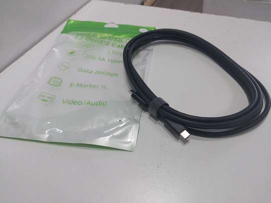 USB Gen 2 3M USB-C Male to Male PD 100W Fast Charging Cable image 2
