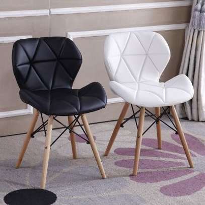 Stylish Leather Padded Eames Dining Chair image 6