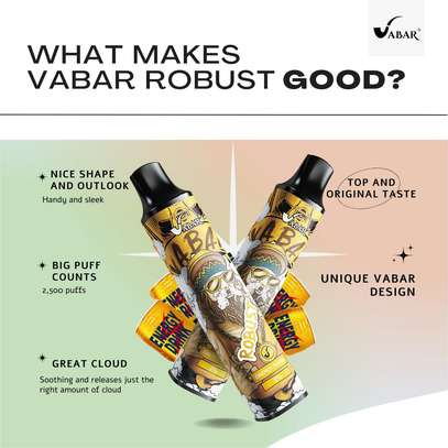 Vabar Robust 2500 Puffs 5% Disposable Vape Double Apple Ice image 3
