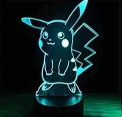 Cute Pokémon Pikachu acrylic 3D LED light image 3
