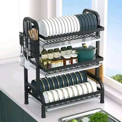 3 Tier High quality carbon steel dish rack image 1