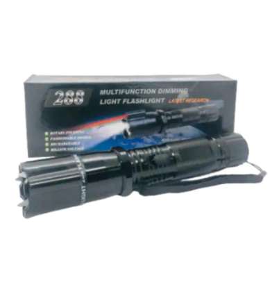 Electro- laser LED aluminium rechargeable flashlight torch image 2
