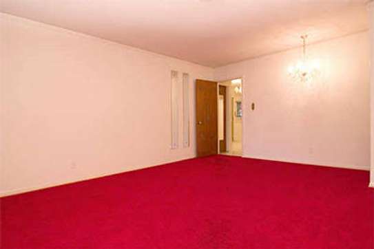 RED WALL TO WALL CARPET. image 1