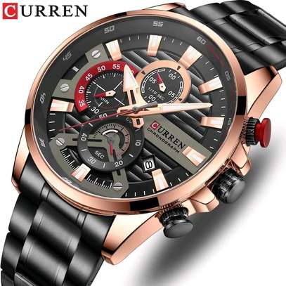 Trendy Luxury Quartz Curren 8415 Chrono Watch image 3