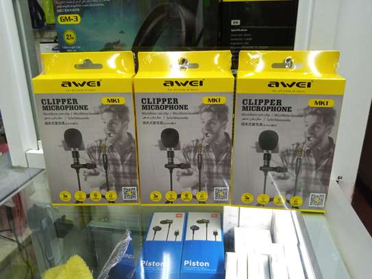 Awei MK1 Clipper Microphone 3.5mm Jack Noise Reduction image 1
