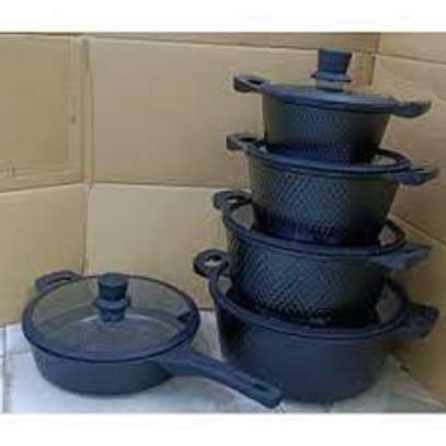 Bosch 11pc Cookware with Silicone lid covers image 3