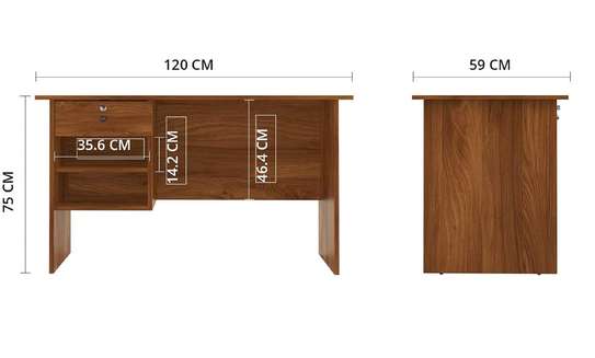 Office tables: 0.9m straight home office table image 4