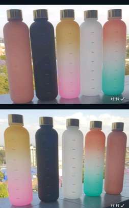 *1 litre multicolored motivation water bottle image 2