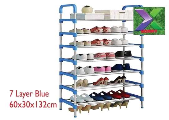 7 tier adjustable shoe rack image 2