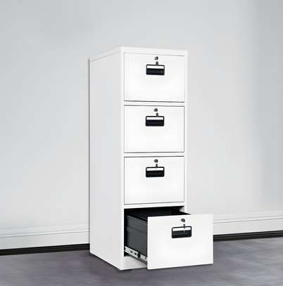 Office Cabinet: 4-Tier Filing Storage Unit image 1