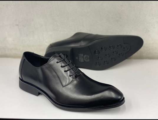 Franco Banetti Premium Leather Black Official Laceup Shoes in