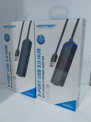 Vention 3-Port USB 3.0 Hub with 1000Mbps Gigabit Ethernet image 3