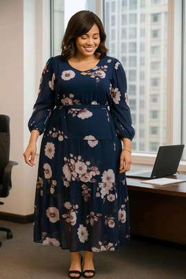 Flowered maxi dress image 10