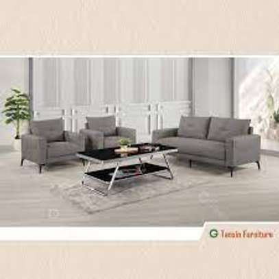 5 Seater Modern Imported Leather Executive Office Sofas image 3