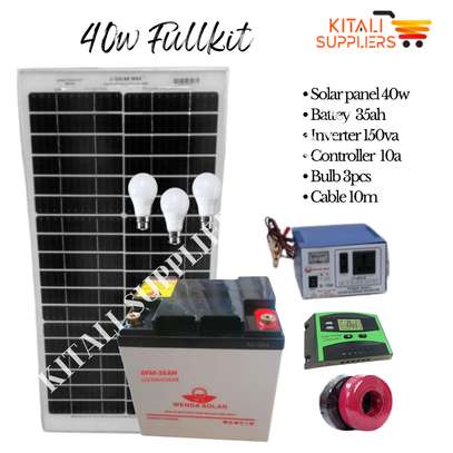 solar fullkit 40w with free gifts image 1