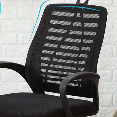 Office Chair: Office Mesh Breathable Headrest Chair image 4