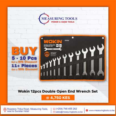 Wokin 12pcs double open wrench set image 1