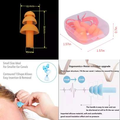 Silicon Ear Plugs Plastic Box Soundproof YELLOW BLACK ORANGE image 9