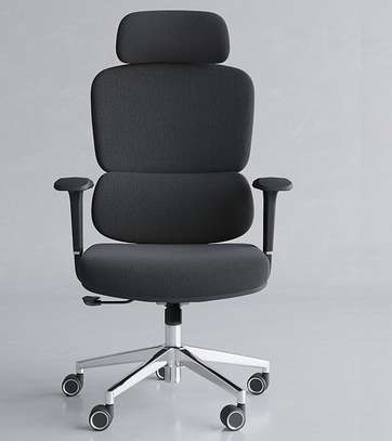 Office Chair:  Fabric Orthopedic Office Seat image 2