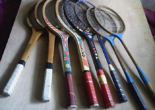 Vintage Wooden Tennis Racquets - Assorted image 1