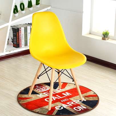 Dining Chair; Plastic Eames Armless Dining Chairs image 4