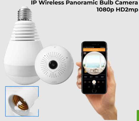 Bulb Camera 360° WiFi Surveillance. image 1