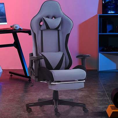 Office Chair: Home Azure Gaming Chair With Pillow image 6