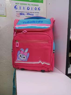 Pink colorful babygirl school bag image 1