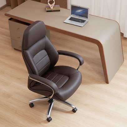 New Ergonomic High-Back Leather Office Chair image 5