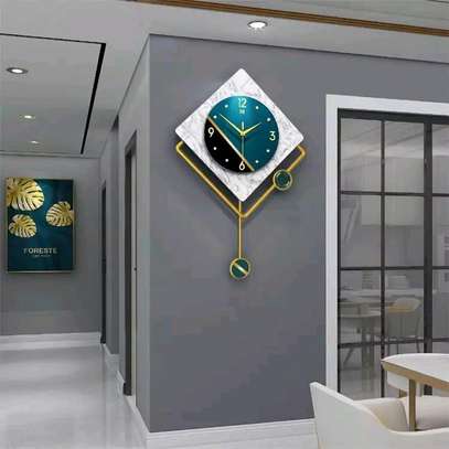 Nordic Minimalist Luxury Metal Wall Clock image 3
