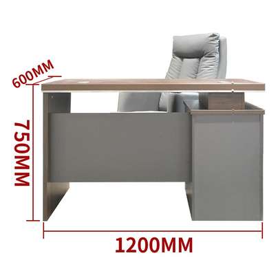 Modern Office Furniture Set – Luxury Wooden Desk image 1
