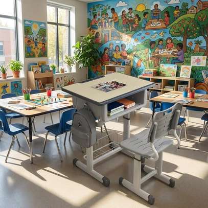Kids Desks:Adjustable Kids Desk & Chair In Kisii CBD image 5