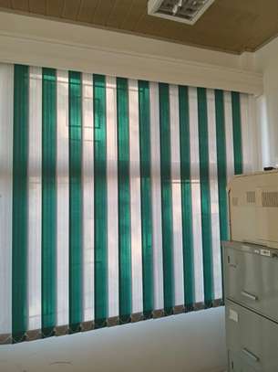 Vertical Blinds Off-White Large Window Light Control image 2