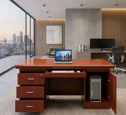 1.2m Mahogany Executive Office Desk image 5