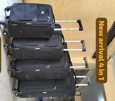 4 IN 1 Fabric LAXURIOUS  SUITCASE BRIEFCASE TRAVEL BAG image 1