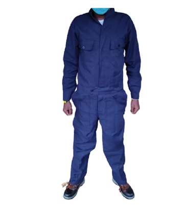 Plain navy Blue overall image 1