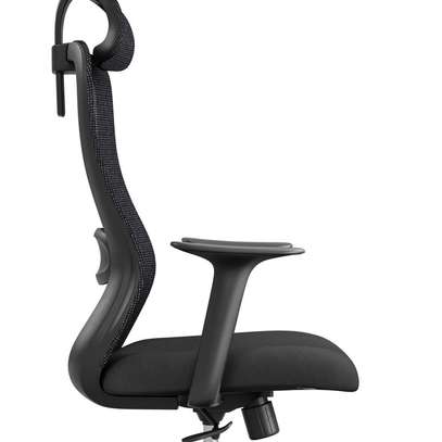 Lumbar-Supported Study Chair with Headrest image 4