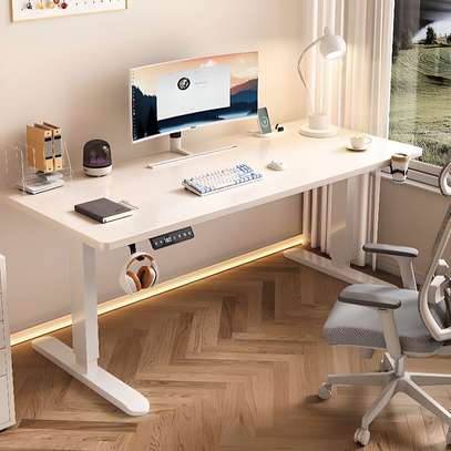 Standing Desks: Powered Height Sit Stand Desk image 5