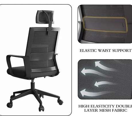 Office Chair: Ergonomic Modern Captain Mesh Seat image 2