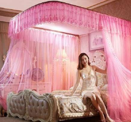 Pink Two Stand Mosquito Nets image 1