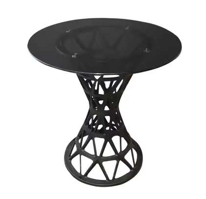 Round Glass Office Coffee Table image 4