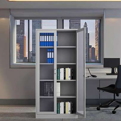 Office Cabinet : Modern Grey Metal Filing Cabinet image 6