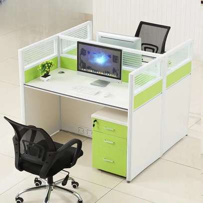 Office Desk: 2 Way Modern Modular Office Workstation image 3