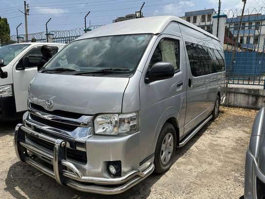 Toyota Grand Hiace 9L 2018 silver Color fully loaded. image 1