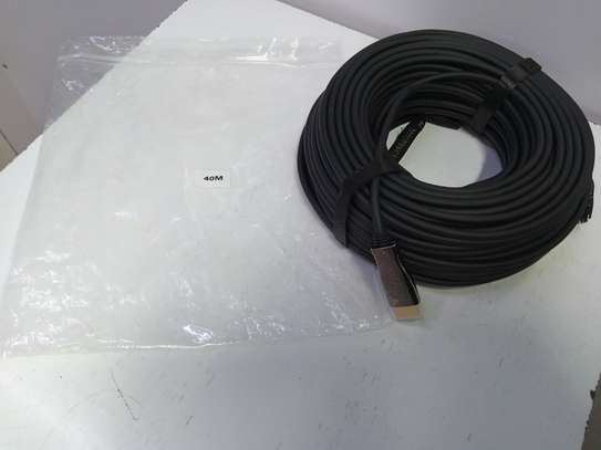 Active Optical Fiber Cable 4K UHD HDMI 2.0 Cable- 40 Meter image 2