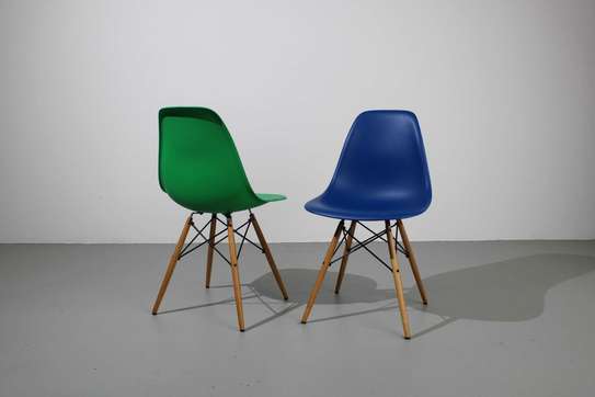 modern light-duty colored plastic Eames chair image 3
