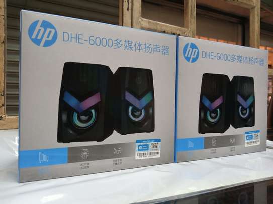 HP DHE-6000 RGB Backlit Gaming Speakers With 3D Stereo Sound image 2